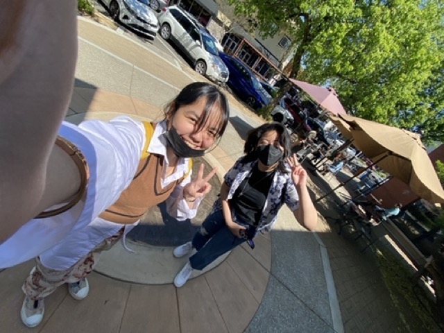 Selfie picture of Rheiana and I at the Centennial Seal